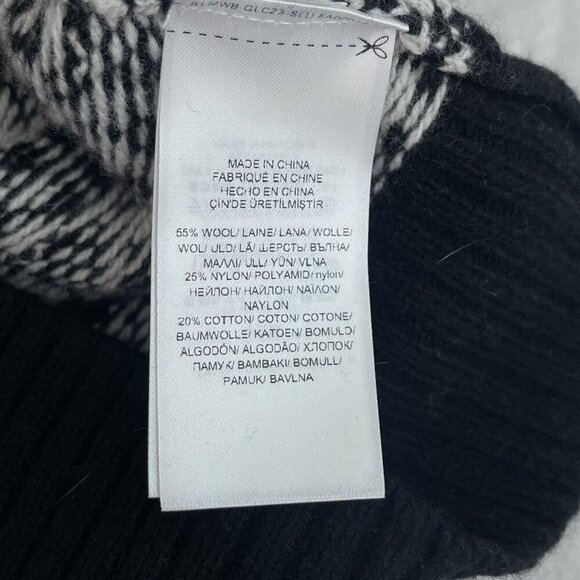 Lauren Ralph Lauren Fair Isle Wool Blend Meziv‎ Sweater Maxi Skirt Black XS NWT - Picture 5 of 10